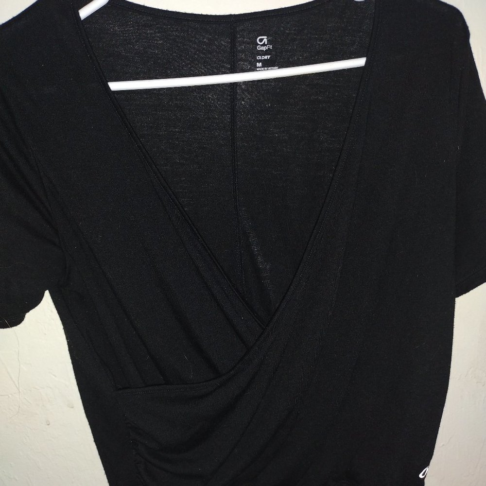 Cross front crop top